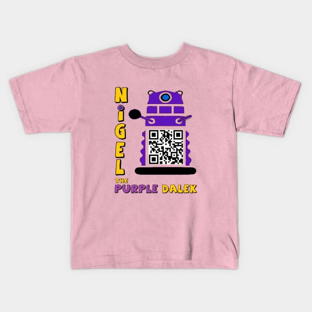 Nigel the Purple Dalek Kids T-Shirt by cheese_merchant